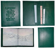 Funda de cuero para pasaporte cartera EE. UU., estuche para pasaporte nuevo titular para tarjeta de identificación #199