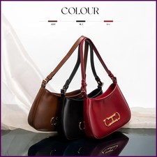 Moda Clásico Para Mujer Nuevo Bolso de Hombro Color Sólido Estilo Retro Fiesta Fecha