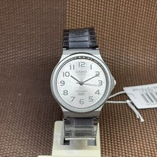 Casio MQ-24S-8B Pop Negro Resina Translúcida Analógico Cuarzo Casual Reloj Mujer