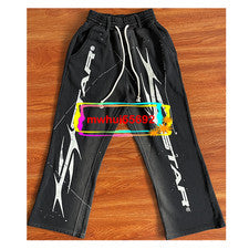 Pantalones deportivos de gel para hombre y mujer de algodón estilo callejero pantalones de ocio