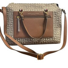 Tommy Hilfiger Mujer Monograma Bolso Bandolera Marrón Nuevo Con Etiquetas