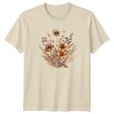 Camiseta Boho Floral Mujer Primavera Naturaleza Regalo Para Ella