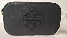 Nuevo con etiquetas ~ Mini bolso bandolera Miller Tory Burch para mujer con correa de cuero - negro