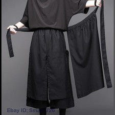 Moda Para hombres Pantalones Pierna Ancha Pantalones Sueltos Bolsillo Culottes Estilo Japonés