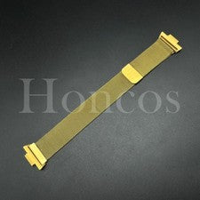 Correa de reloj pulsera milanesa magnética de malla compatible con adaptador Tissot PRX dorado