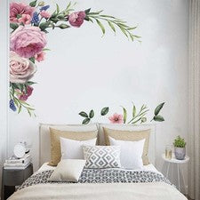 1 pieza pegatina de pared extraíble flor de peonía hágalo usted mismo calcomanía para el hogar mural floral decoración d