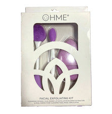 OHME Kit de Exfoliación Facial 4 Piezas Set de Cuidado Facial - Kit de Cepillos de Belleza Spa