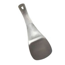 Pala de arroz de acero inoxidable con textura de martillo para mango para uso en cocina