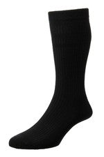 Calcetines blandos extra anchos ricos en algodón HJ para hombre en 4 opciones de color, 4-13