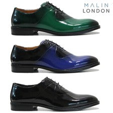ZAPATOS FORMALES DE CHAROL BRILLANTES PARA HOMBRES ELEGANTES FIESTA OXFORD BODA OFICINA VESTIDO TRAJE TALLA