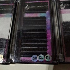 Yegi Beauty 6 paquetes parciales extensiones de pestañas profesionales asistidas