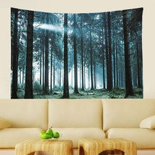 Tapiz de pared para el hogar arte inspirado en la naturaleza decoración de árboles forestales dormitorio