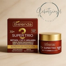 Bielenda Super Trio Crema 50ml Retinol Vitamina C Colágeno Cuidado Antiarrugas