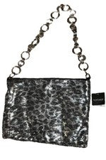 NUEVO CON ETIQUETAS Topshop Mujer Y2k Años 90 Look Cota Metel Malla Cebra Gótico Grunge Cartera