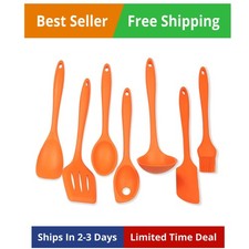 Juego de herramientas y utensilios de cocina de silicona de 7 piezas, naranja 42078
