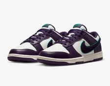 Nike Dunk Low Retro Chenille Swoosh Grand Purple DQ7683-100 Para hombres 9.5 NUEVO con CAJA