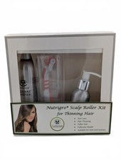 Kit de rodillos para cuero cabelludo Coolherbals Nutrigro suero de champú para pérdida de cabello microagujas LED