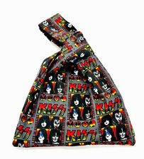 KISS Bolso Nudo Japonés Hecho a Mano Cartera Bolso de Mano Boho Reversible As Frehley