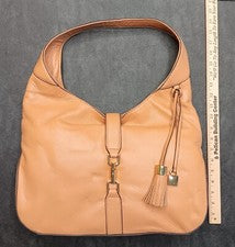 G.I.L.I. Bolso de Hombro Hobo XL Cuero Marrón Camel GOT IT LOVE IT 11 x 15 *LEER