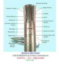 Crema/suero Serious Skin Care CREAMERUM eye Evolve - tamaño completo 1, oz