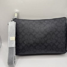 NUEVO Bolsa Coach CCF32 en lona exclusiva carbón/negro - Nueva con etiquetas