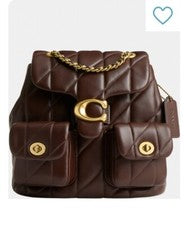 Mochila acolchada Coach Tabby MAPLE 🍁 -HTF NUEVA CON ETIQUETAS