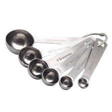 6 Pcs Löffel Mess-Set Edelstahl Küchenhelfer Küchengeräte Teelöffel Aus
