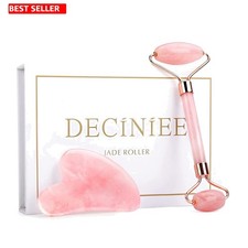 Rodillo de jade rosa y juego de herramientas faciales Gua Sha - ¡Rejuvenece y relaja tu piel!