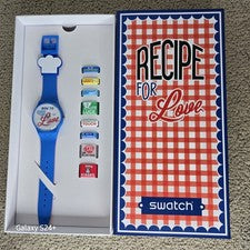 NUEVO Reloj Swatch Nunca Usado Día de San Valentín Especial RECETA PARA AMOR SUOZ353