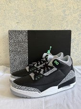 Zapatilla deportiva Nike Air Jordan 3 Retro verde brillante negra talla 9,5 CT8532-031 caja original