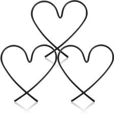 Arte de hierro para decoración de pared de metal con corazón de 3 piezas para decoración de sala de estar y hogar