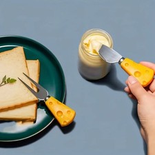 4-teiliges Käsemesser-Set Aus Edelstahl Mit Butterverteiler Für Küche