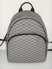 Mochila GRANDE para mujer MICHAEL KORS Abbey MK Signature gris negra 38F8XAYB7V