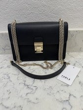 Bolso Bandolera Furla Dixie Mini Cuero Negro Nuevo con Etiquetas