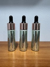 MAKEUP REVOLUTION Belleza Nuevo en Caja Escalas de Sirena Iluminador Líquido 0,61 OZ Paquete de 3.