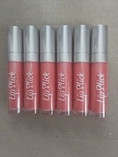 Paquete de 6 brillos labiales lisos Look Beauty color fruta ponche