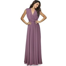 Nuevo Para Mujer Convertible Envolvente Multivía Fiesta Largo Boda Dama de honor Vestido