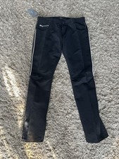 Pantalones Harley-X1 negros 33x32 Hugo Boss vintage para hombre nuevos con etiquetas