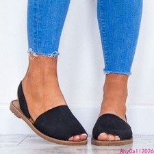 Sandalias planas menorquinas para mujer Mula española con cordones punta abierta verano damas zapatos
