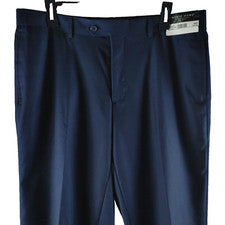 Pantalones de vestir Pronto Uomo PolyRayon para hombre azules 36x34 frente plano nuevos con etiquetas $89.99