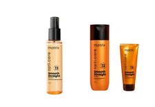 MATRIX Opti Care Kit Champú Acondicionador y Suero para Cabello Liso Suave