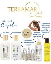 TERRAMAR CAPILAR - PAQUETE CUIDADO DEL CABELLO. Reparación capilar. Hidratación, fuerza.