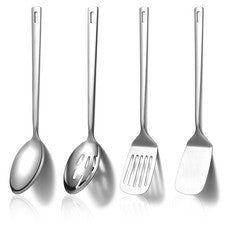 Juego de utensilios de cocina de acero inoxidable Homquen 4 piezas, cocina 1. Plata