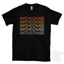 CAMISETA WITHCOMBE ESTILO RETRO REPETIDA Hombre y Mujer Novedad Genial Nombre Regalo