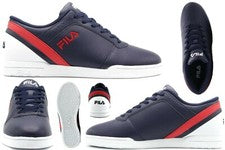 NUEVAS ZAPATILLAS CON CORDONES PARA HOMBRE FILA PLACE 14 AZUL MARINO BLANCO ROJO NEGRO TENIS CORTE BAJO
