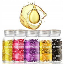 GLOVIS Aceite Vitamínico Cabello Suero Hidratante Cuidado del Cabello Cápsulas Aceite de Argán Jojoba