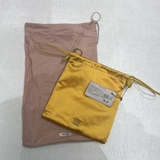 Miu Miu Bolsa Cordón Amarillo Satinado Logo Herrajes Regalo Regalo Regalo 0203b