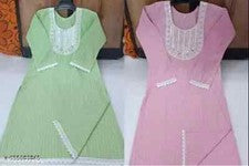 Mujer Kurti Combo Kurtis Solo Combo de 2 Kurti Bordados para Mujer
