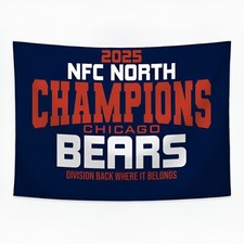 Para los fanáticos del fútbol americano Chicago Bears 3x5 pies decoración de garaje mejor bandera - pancarta de pared NF