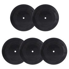 Discos de vinilo decorativos negros de 5 piezas para decoraciones de paredes interiores